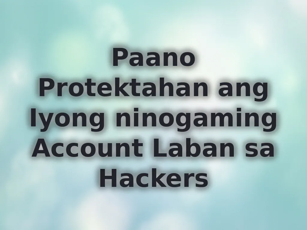 Protektahan ang account