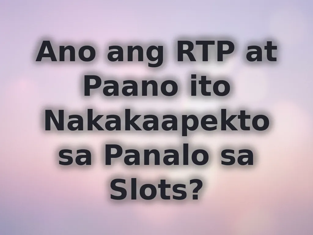 Understanding Slot RTP